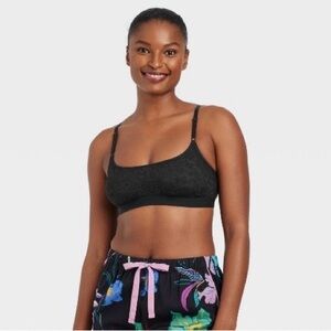 (x2) Auden - Women’s Lace Bralette, Black, Size M, NWT!